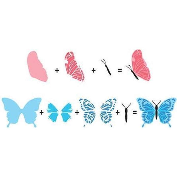 Nellie Snellen - Clear Stamp - Hobby Solution - 3D Butterfly