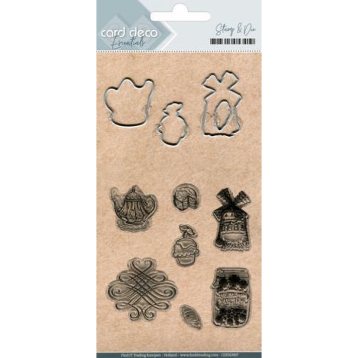 Clearstamp - Cutting Die - Card deco - Teatime - CDESD007