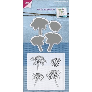 Clear Stamps - Cutting stencil - Joycraft - Mery's Hydrangeas