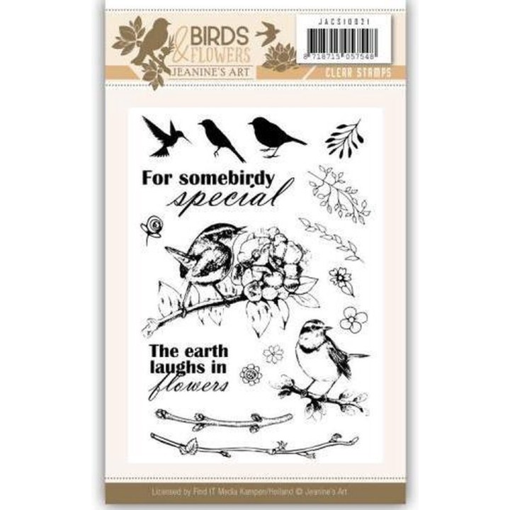 Clear Stamps - Jeanine's Art - Birds and Flowers - JACS10021