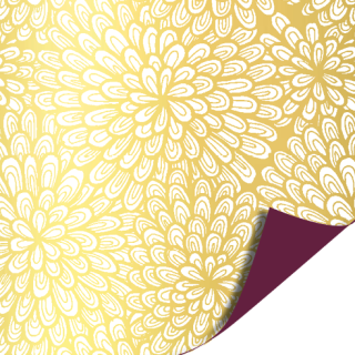 Kassaplan - Cadeaupapier 50 cm - Luxury Flowers Gold | Geschenkenlaantje