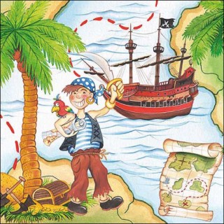 Ambiente - Lunch Napkins - Pirate