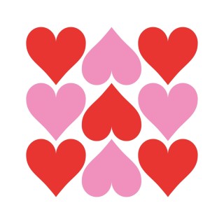 PPD - Lunch servetten - Hearts Graphic