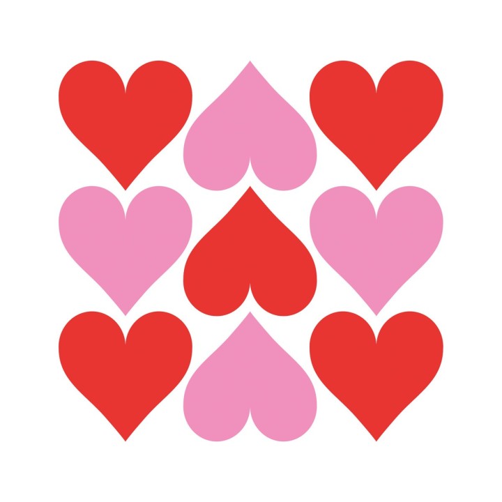 PPD - Lunch servetten - Hearts Graphic