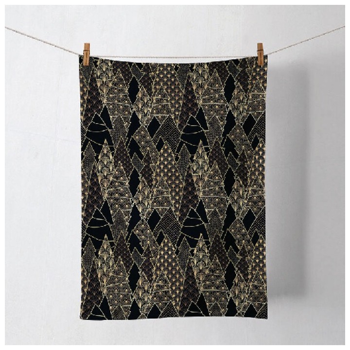 Tea towel - Luxury Trees Black - Ambiente