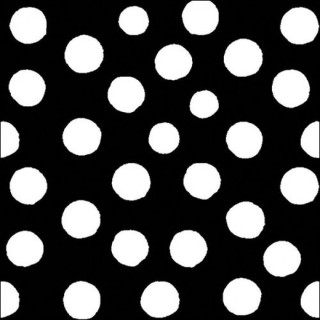 Ambiente - Lunch Napkins - Polka dots - White/Black