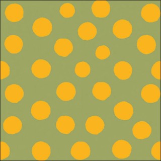 Ambiente - Lunch Napkins - Polka dots - Yellow/Green