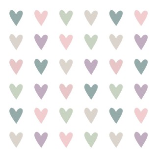 PPD - Lunch servetten - Heart Infusion - Hartjes - Valentijn - Huwelijk - Trouwen