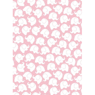 Wrapping Paper 30 cm - 200 m - Babyfant Pink