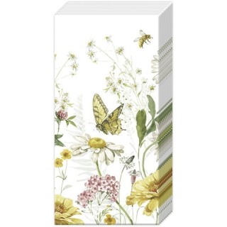 IHR - Handkerchiefs - Wildflower and Butterfly