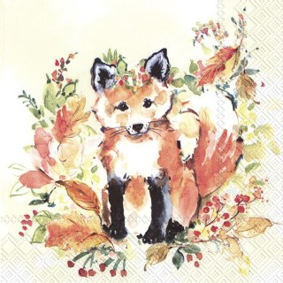 1 Pack Paper Lunch Napkins - Sweet Fox - IHR