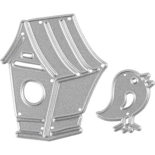 Creotime - Cutting die - Birdhouse and bird