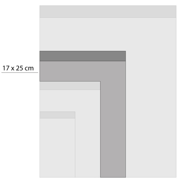 Gift bag 17x25cm wide - Big Hearts Mint - Pink | Geschenkenlaantje