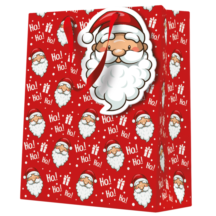Cadeautas - Ho ho ho - Medium - 20x20x10cm