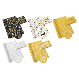 5 Rollen Cadeaupapier - Kerstafbeeldingen 3 | Geschenkenlaantje
