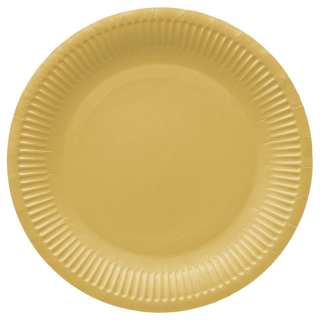 PAW - Paper plates - 23 cm - Gold