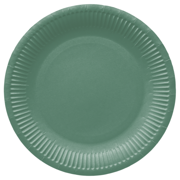 PAW - Papieren bordjes - 23 cm - Dark Green