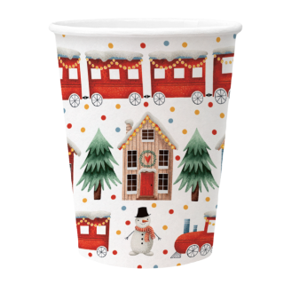 PAW - Papieren bekers - Cozy Christmas Town