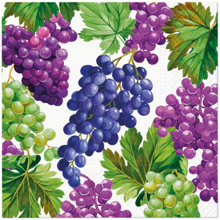 PAW - Lunch servetten - Natural Grapes