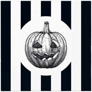 PAW - Lunch servetten - Striped pumpkin