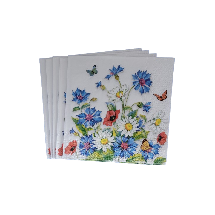 Paper Lunch Napkins - Cornflower | Geschenkenlaantje