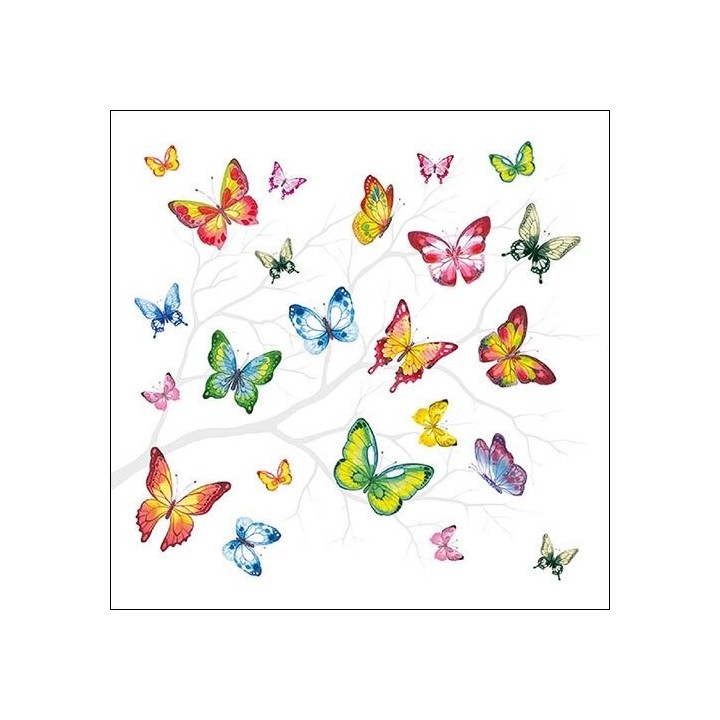 Ambiente - Lunch servet - Colourful Butterflies - Vlinders