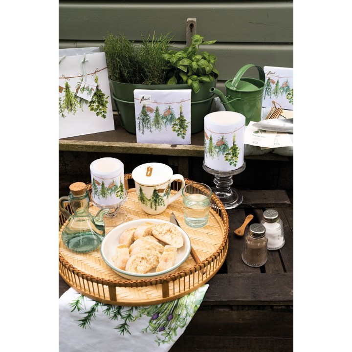 1 Pack Paper Lunch Napkins - Fresh Herbs - Ambiente