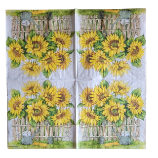 Ambiente - Lunch Napkin - Garden Of Sunflowers