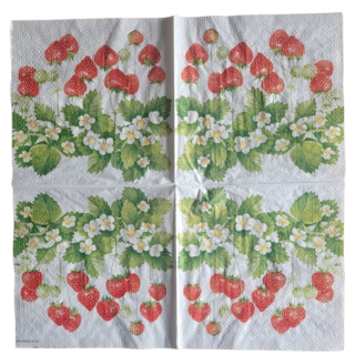 Ambiente - Lunch servet - Summer Fruits - aardbeien