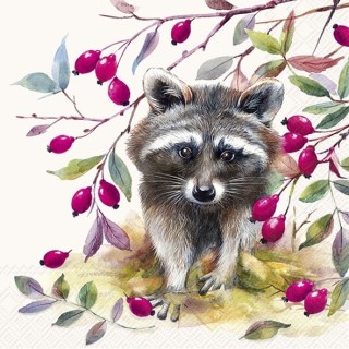 IHR - Lunch servetten - Bandit cream