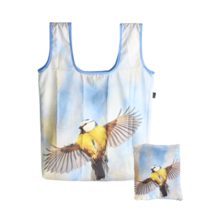 Opvouwbare boodschappentas - Pimpelmees - Esschert Design - vogel