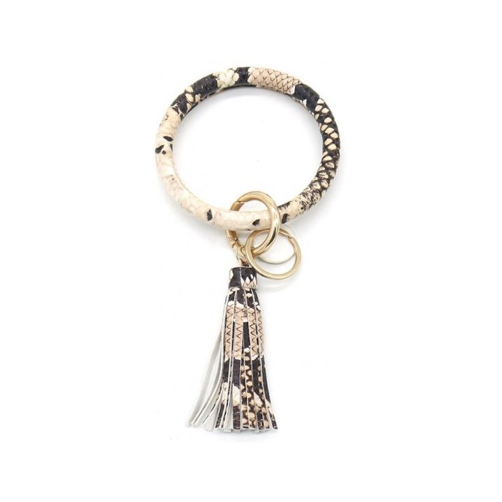 Bag / key ring - tassel with shells