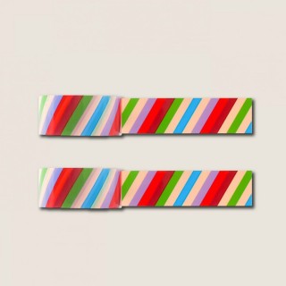 Adhesive tape - 2 rolls - Funky stripes - 20mm wide - Wowgoods